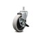 Service Caster 4 Inch Thermoplastic Rubber Wheel 7/8 Grip Ring Stem Caster with Brake SCC SCC-GR05S410-TPRS-SLB-71678 - alternate 3